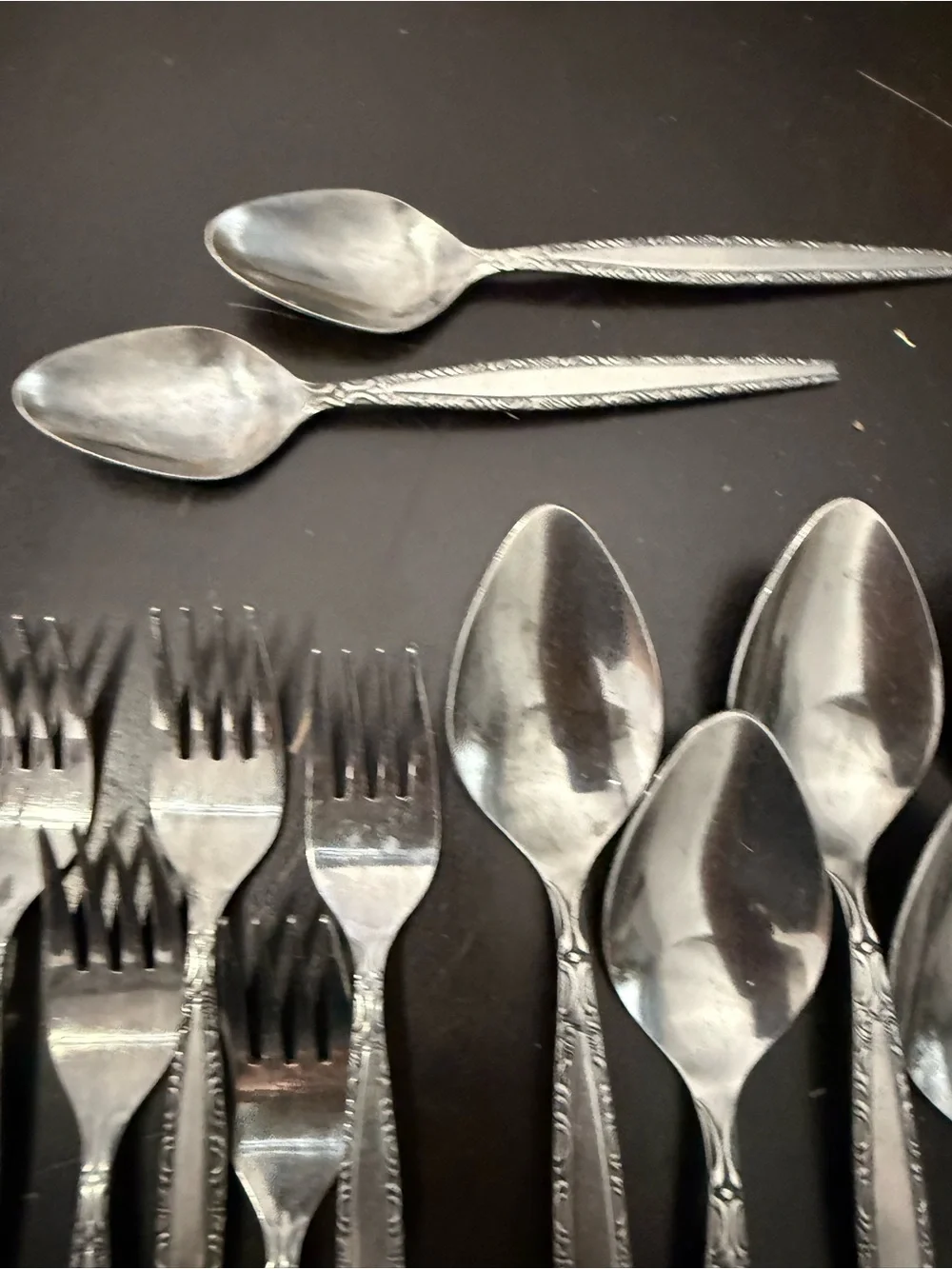 Regent Stainless Flatware ROYAL ELEGANCE Scroll Edging Japan lot of 26